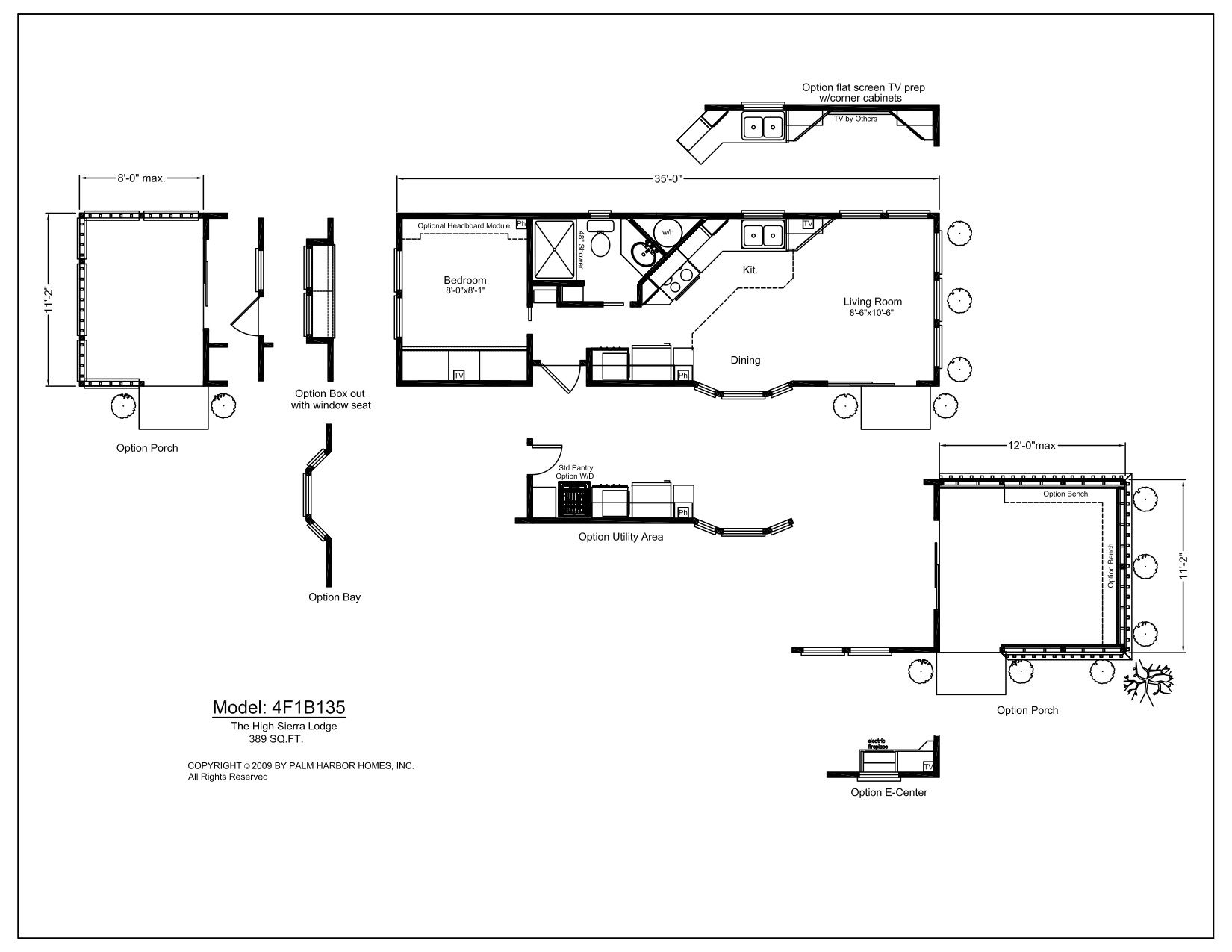 Palm Harbor 1 Bedroom Manufactured Home High Sierra Lodge for 76,500